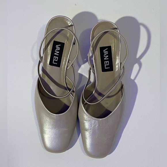 VANELi Pearl Square Toe Heel Pumps Size 9 - Picture 2 of 5